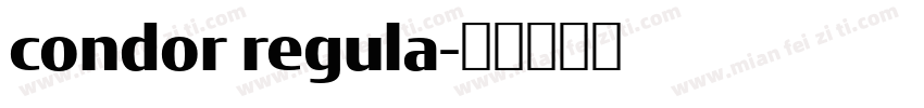 condor regula字体转换